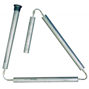 Aluminium water heater rod